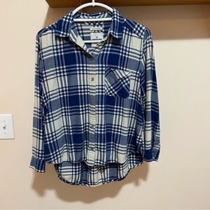 American Eagle Boyfriend Fit Plaid Shirt